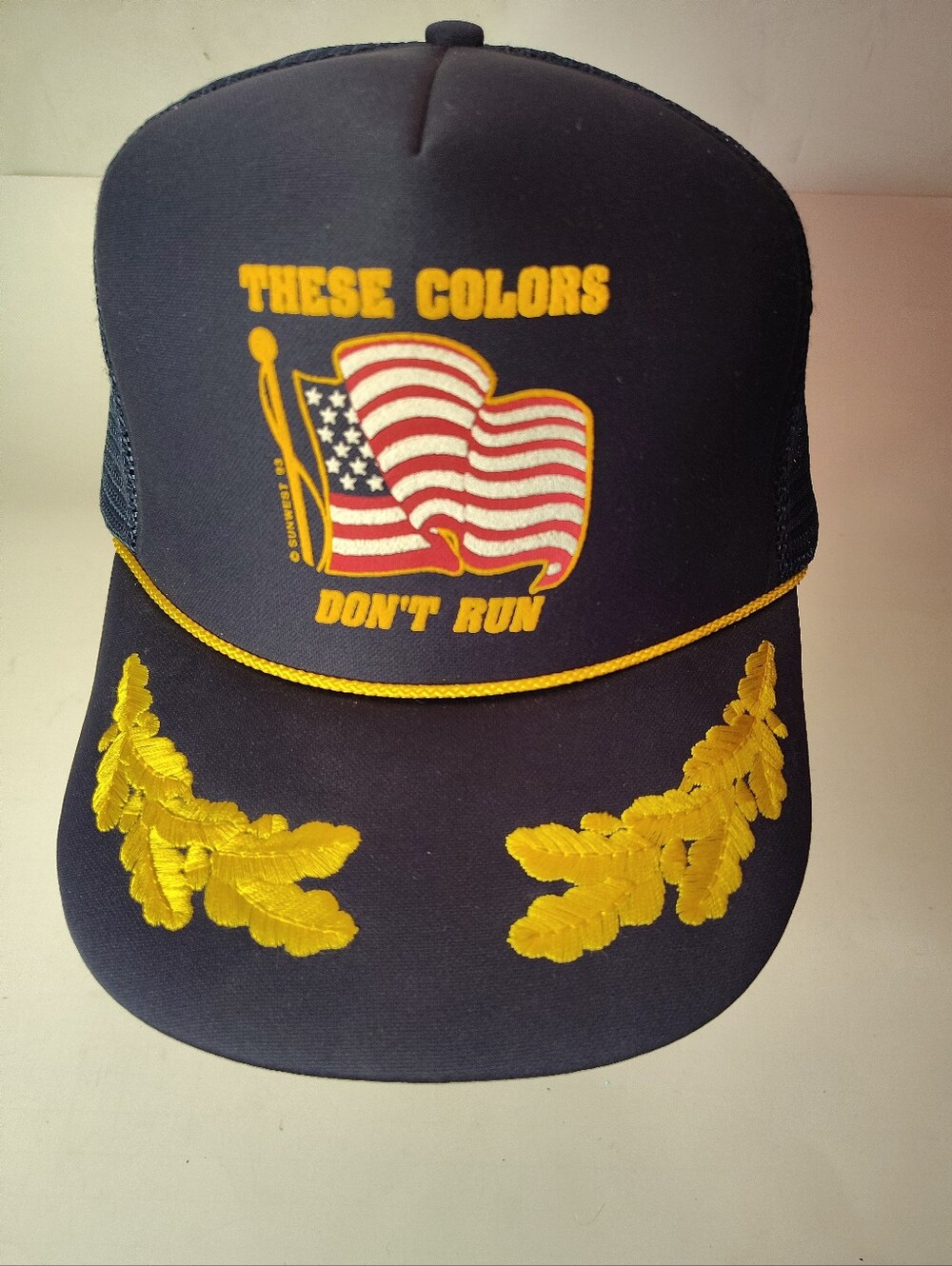 These Colors Don't Run Scrambled Eggs Foam Mesh Rope Snap Back Hat Otto Brand